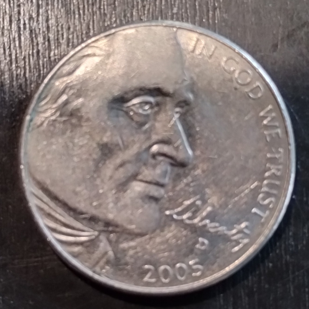 2005 D Nickel - Lewis & Clark - Ocean In Veiw!